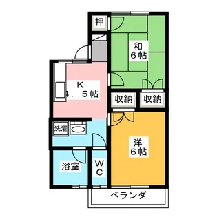 シティプラザ学戸【2階】の間取り