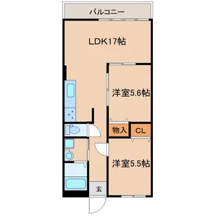 SKY Parkアロー【5階】の間取り