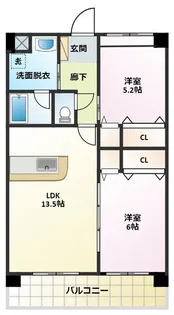 ライズ高城【3階】の間取り
