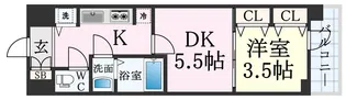 ラヴ神戸三宮【11階】の間取り