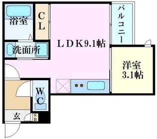 Regalest Bonheur 4【3階】の間取り