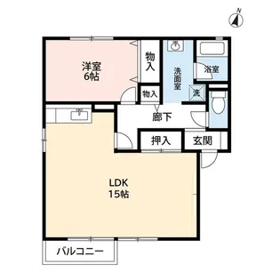 クレセントA【2階】の間取り