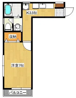 サニーコーデリア【1階】の間取り