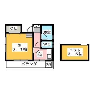 セイコーハイツ【2階】の間取り