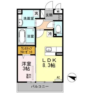 フレッサ A303【3階】の間取り