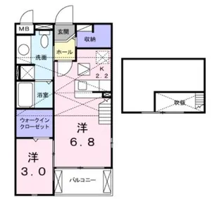 愛知県名古屋市緑区大高町字己新田【アパート】の間取り