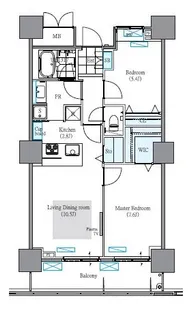 東京都荒川区南千住4【マンション】の間取り