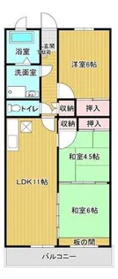 サンブライト西旭【3階】の間取り