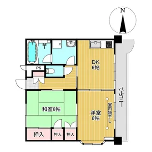 福島県郡山市土瓜1【マンション】の間取り