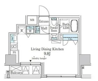 カーサスプレンディッド恵比寿1丁目【9階】の間取り