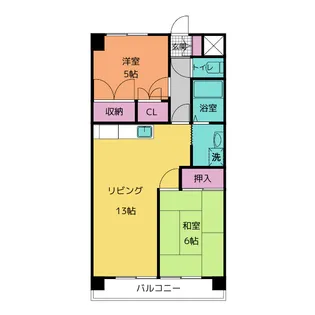 七福マンション【1階】の間取り