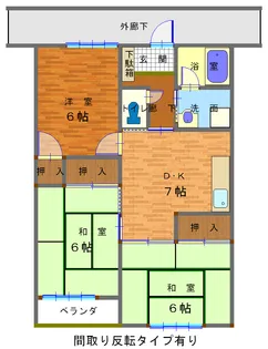 ツインアルファII【2階】の間取り