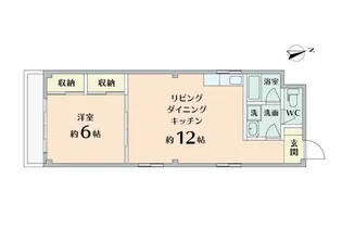 岡山県岡山市中区小橋町2【アパート】の間取り