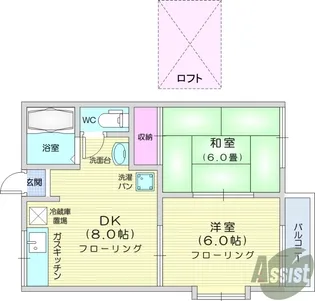 ブレーンK【2階】の間取り