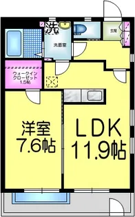 スカイピーク参番館【1階】の間取り