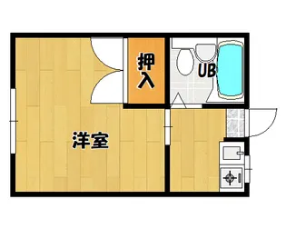 サンライズサン川下【2階】の間取り