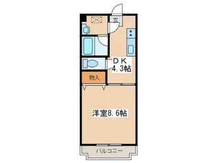 アルカディア・アベニュー【2階】の間取り