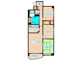 しんたくハイツ南大通F【7階】の間取り