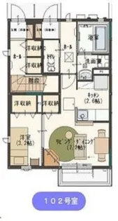 サンビレッジ南古河 C棟【1階】の間取り