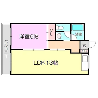 ミスターK上新庄【2階】の間取り