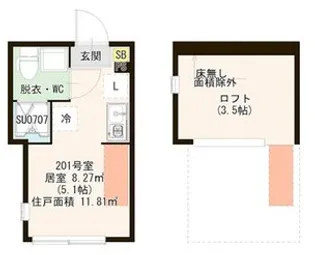Casa de Senju【2階】の間取り