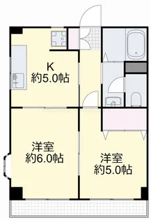 フローリス横井【2階】の間取り