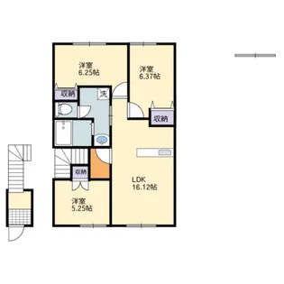 エコハウス3【2階】の間取り