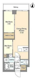 東京都練馬区中村3【マンション】の間取り