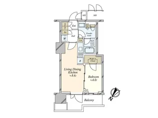 HARUMI FLAG PORT VILLAGE A棟【11階】の間取り