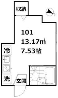 リプロン品川18【1階】の間取り