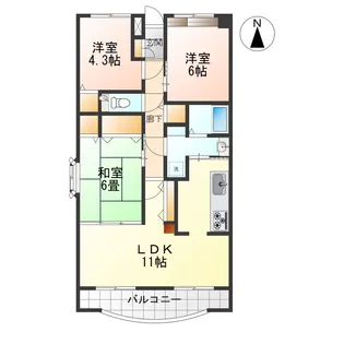 メイブラッサム【2階】の間取り