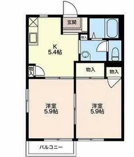 メナージュC【2階】の間取り