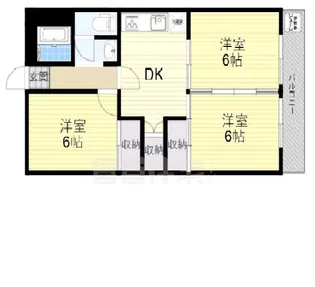 カームそうえん【1階】の間取り