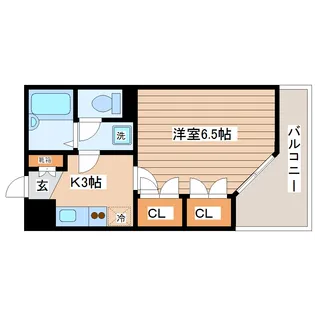 リエス南仙台【2階】の間取り