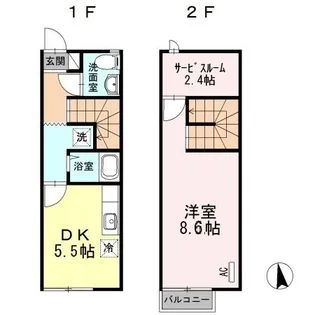 香川県高松市木太町【一戸建】の間取り