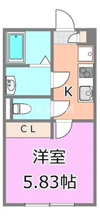 千葉県千葉市稲毛区小仲台8【アパート】の間取り