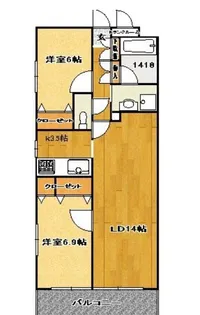 東京都国分寺市本多4【マンション】の間取り