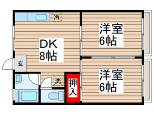 メゾン野口A【1階】の間取り