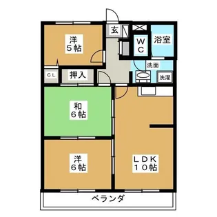 メルベーニ【2階】の間取り