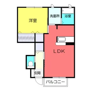 シャーメゾンK 弐番館【1階】の間取り