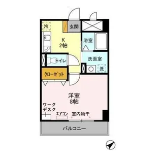 アルバ南柏【5階】の間取り