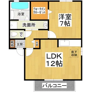 Aqua veil A棟(アクアヴェール)【1階】の間取り