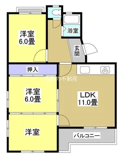 ルグラン山手【3階】の間取り