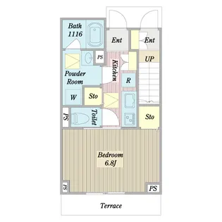 Layover【1階】の間取り