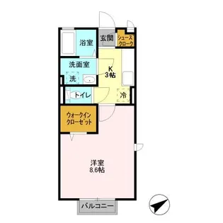 ディアコート【2階】の間取り