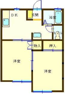 千葉県市原市五井西7【アパート】の間取り
