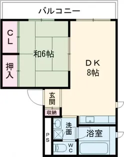 第二豊田ビル【8階】の間取り