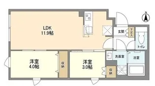 ウェルスクエア笹塚II【3階】の間取り