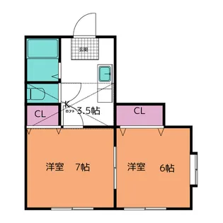 サンシャイン小松島【1階】の間取り