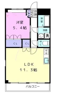 和歌山県和歌山市北【マンション】の間取り